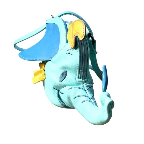 Disney Parks Passport Collection Blue Dumbo Faux Leather Crossbody Bag - Picture 3 of 8